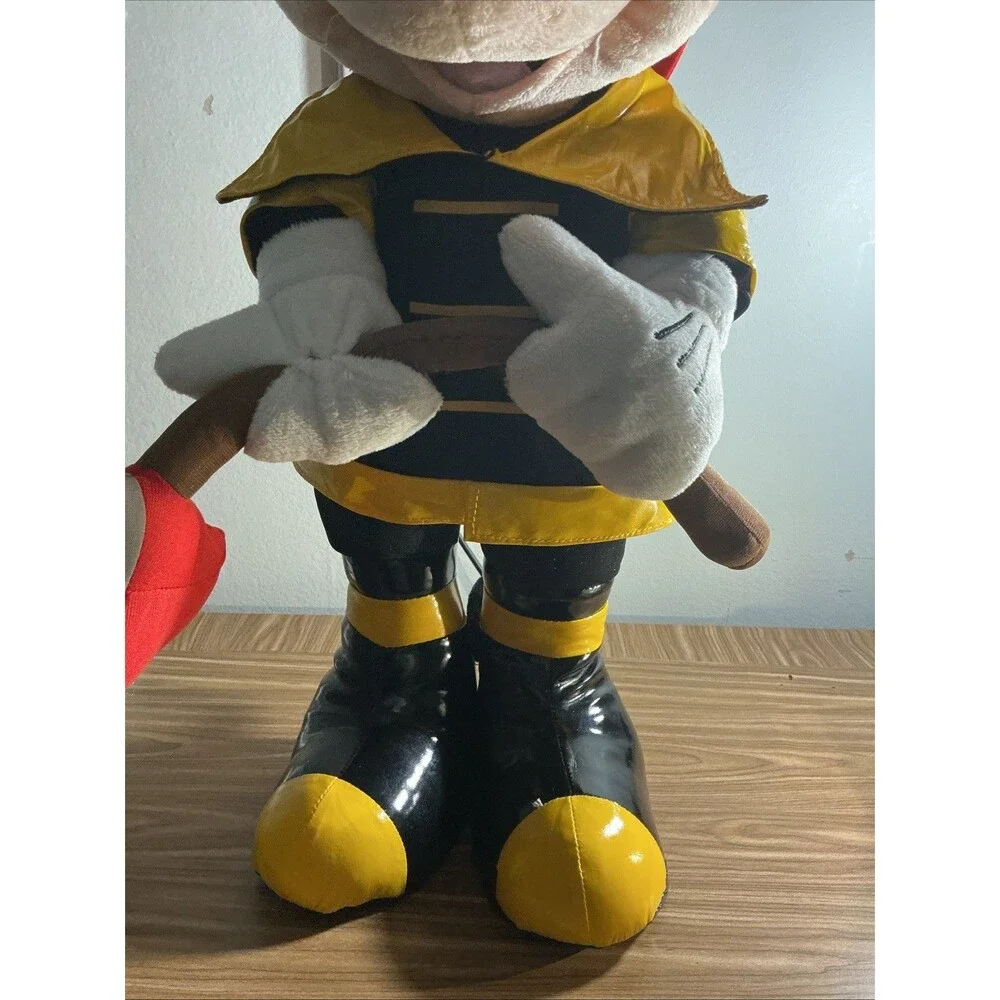 Disney Mickey Mouse 24” Plush Large Fireman Firefighter Axe Stuffed Animal